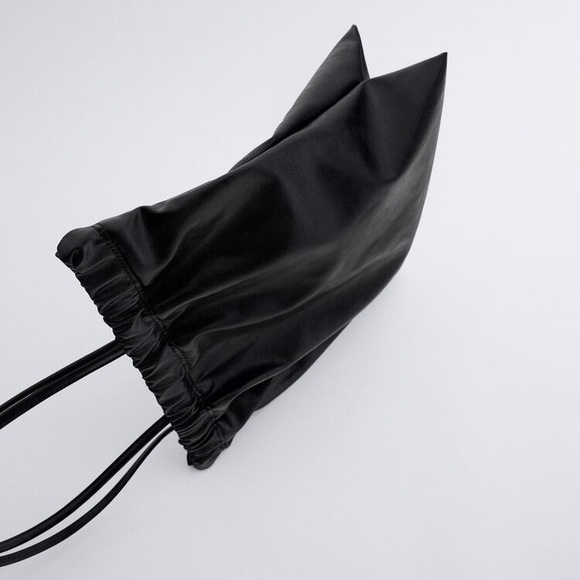 NWT Zara Drawstring Closure Tote Bag - Picture 6 of 10